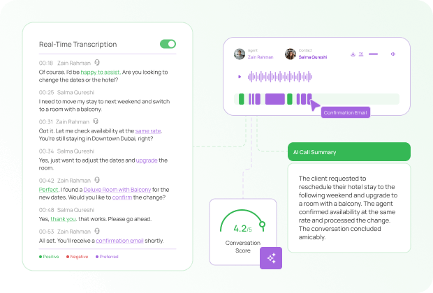 real time transcription